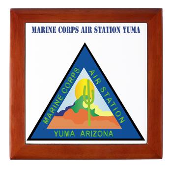 MCASY - M01 - 03 - Marine Corps Air Station Yuma with Text - Keepsake Box