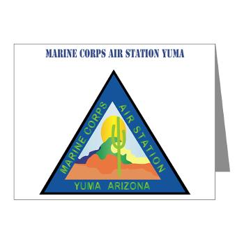 MCASY - M01 - 02 - Marine Corps Air Station Yuma with Text - Note Cards (Pk of 20) - Click Image to Close