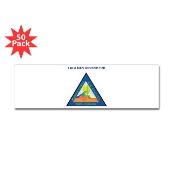 MCASY - M01 - 01 - Marine Corps Air Station Yuma with Text - Sticker (Bumper 50 pk)