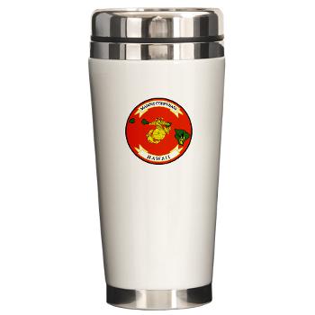 MCBH - M01 - 03 - Marine Corps Base Hawaii - Ceramic Travel Mug