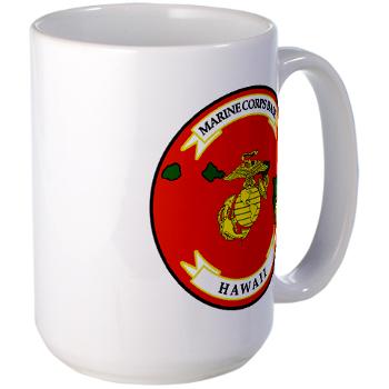 MCBH - M01 - 03 - Marine Corps Base Hawaii - Large Mug - Click Image to Close