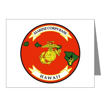 MCBH - M01 - 02 - Marine Corps Base Hawaii - Note Cards (Pk of 20) - Click Image to Close