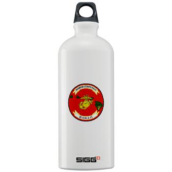 MCBH - M01 - 03 - Marine Corps Base Hawaii - Sigg Water Bottle 1.0L - Click Image to Close