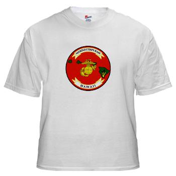 MCBH - A01 - 04 - Marine Corps Base Hawaii - White t-Shirt