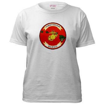 MCBH - A01 - 04 - Marine Corps Base Hawaii - Women's T-Shirt - Click Image to Close