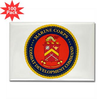 MCBQ - M01 - 01 - Marine Corps Base Quantico - Rectangle Magnet (100 pack)