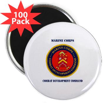 MCBQ - M01 - 01 - Marine Corps Base Quantico with Text - 2.25" Magnet (100 pack)
