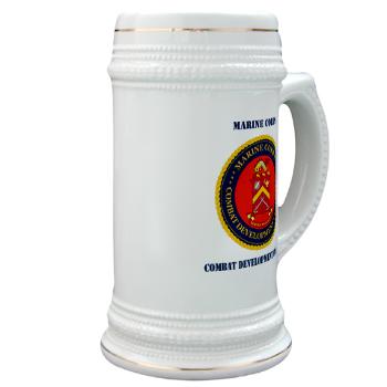 MCBQ - M01 - 03 - Marine Corps Base Quantico with Text - Stein - Click Image to Close