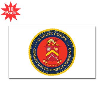 MCCDC - M01 - 01 - Marine Corps Combat Development Command - Sticker (Rectangle 10 pk)
