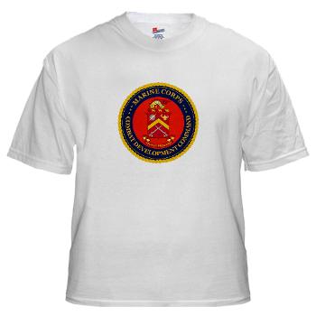 MCCDC - A01 - 04 - Marine Corps Combat Development Command - White t-Shirt - Click Image to Close