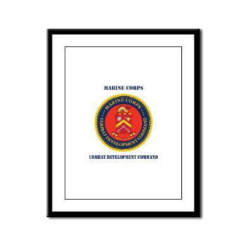MCCDC - M01 - 02 - Marine Corps Combat Development Command with Text - Framed Panel Print
