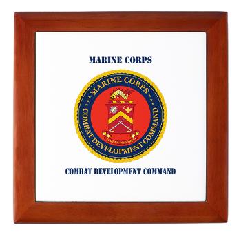 MCCDC - M01 - 03 - Marine Corps Combat Development Command with Text - Keepsake Box - Click Image to Close