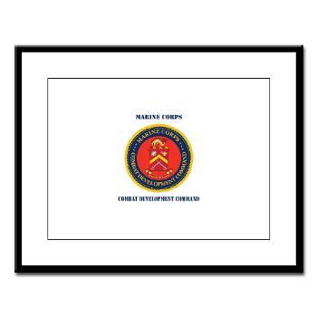 MCCDC - M01 - 02 - Marine Corps Combat Development Command with Text - Large Framed Print - Click Image to Close