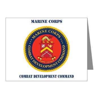 MCCDC - M01 - 02 - Marine Corps Combat Development Command with Text - Note Cards (Pk of 20) - Click Image to Close