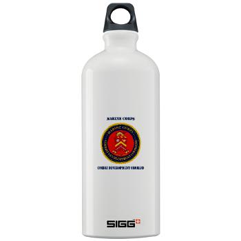 MCCDC - M01 - 03 - Marine Corps Combat Development Command with Text - Sigg Water Bottle 1.0L - Click Image to Close