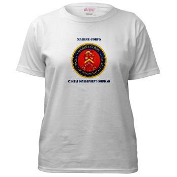 MCCDC - A01 - 04 - Marine Corps Combat Development Command with Text - Women's T-Shirt