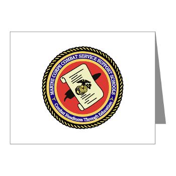 MCCSSS - M01 - 02 - Marine Corps Combat Service Support Schools - Note Cards (Pk of 20)
