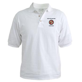 MCCSSS - A01 - 04 - Marine Corps Combat Service Support Schools with Text - Golf Shirt