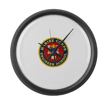 MCES - M01 - 03 - Marine Corps Engineer School - Large Wall Clock - Click Image to Close