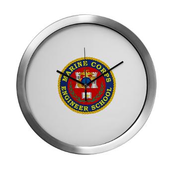 MCES - M01 - 03 - Marine Corps Engineer School - Modern Wall Clock
