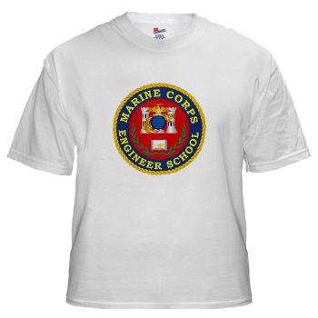 MCES - A01 - 04 - Marine Corps Engineer School - White t-Shirt