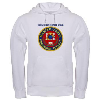 MCES - A01 - 03 - Marine Corps Engineer School with Text - Hooded Sweatshirt - Click Image to Close