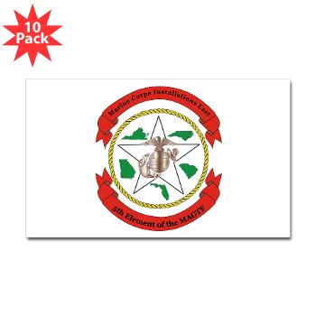 MCIE - M01 - 01 - Marine Corps Installations East - Sticker (Rectangle 10 pk) - Click Image to Close