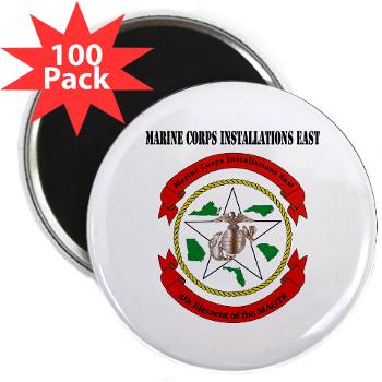 MCIE - M01 - 01 - Marine Corps Installations East with Text - 2.25" Magnet (100 pack)