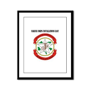 MCIE - M01 - 02 - Marine Corps Installations East with Text - Framed Panel Print