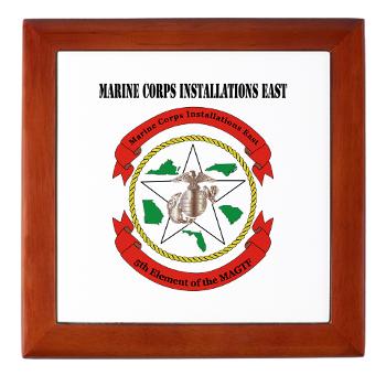 MCIE - M01 - 03 - Marine Corps Installations East with Text - Keepsake Box