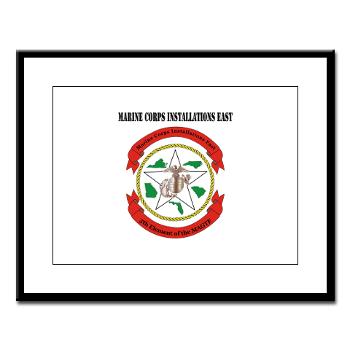 MCIE - M01 - 02 - Marine Corps Installations East with Text - Large Framed Print