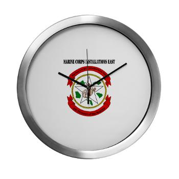 MCIE - M01 - 03 - Marine Corps Installations East with Text - Modern Wall Clock