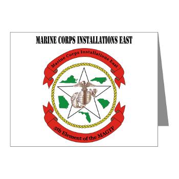MCIE - M01 - 02 - Marine Corps Installations East with Text - Note Cards (Pk of 20)