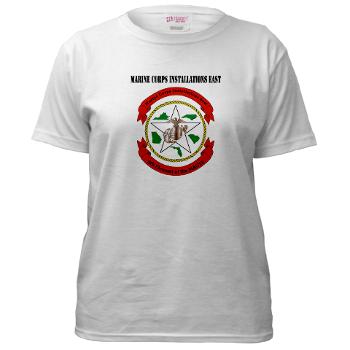 MCIE - A01 - 04 - Marine Corps Installations East with Text - Women's T-Shirt