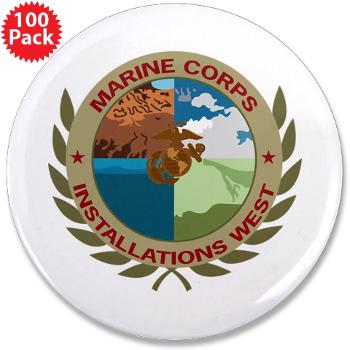 MCIW - M01 - 01 - Marine Corps Installations West - 3.5" Button (100 pack)