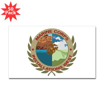 MCIW - M01 - 01 - Marine Corps Installations West - Sticker (Rectangle 50 pk) - Click Image to Close
