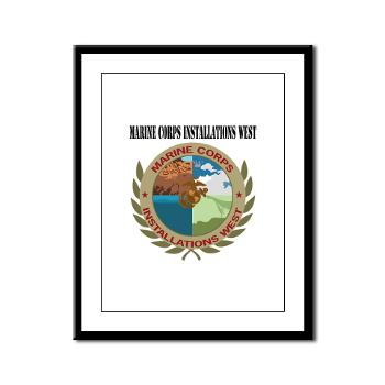 MCIW - M01 - 02 - Marine Corps Installations West with Text - Framed Panel Print