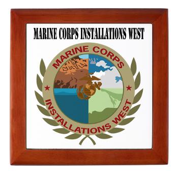 MCIW - M01 - 03 - Marine Corps Installations West with Text - Keepsake Box