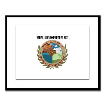 MCIW - M01 - 02 - Marine Corps Installations West with Text - Large Framed Print