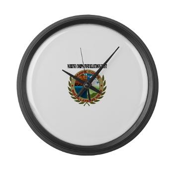 MCIW - M01 - 03 - Marine Corps Installations West with Text - Large Wall Clock