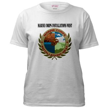 MCIW - A01 - 04 - Marine Corps Installations West with Text - Women's T-Shirt