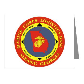 MCLBA - M01 - 02 - Marine Corps Logistics Base Albany - Note Cards (Pk of 20) - Click Image to Close