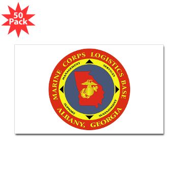 MCLBA - M01 - 01 - Marine Corps Logistics Base Albany - Sticker (Rectangle 50 pk)