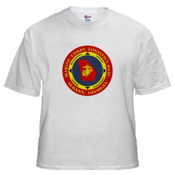 MCLBA - A01 - 04 - Marine Corps Logistics Base Albany - White t-Shirt - Click Image to Close