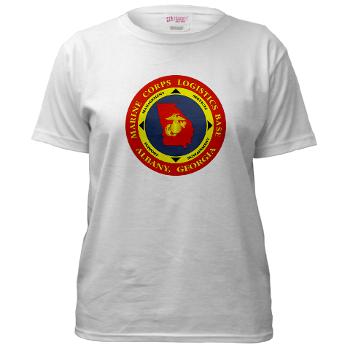 MCLBA - A01 - 04 - Marine Corps Logistics Base Albany - Women's T-Shirt - Click Image to Close