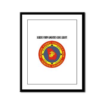 MCLBA - M01 - 02 - Marine Corps Logistics Base Albany with Text - Framed Panel Print - Click Image to Close