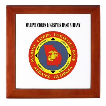 MCLBA - M01 - 03 - Marine Corps Logistics Base Albany with Text - Keepsake Box - Click Image to Close