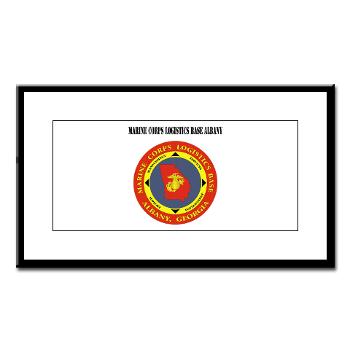 MCLBA - M01 - 02 - Marine Corps Logistics Base Albany with Text - Small Framed Print
