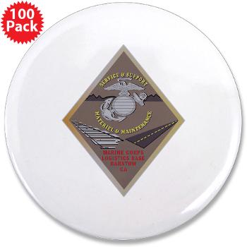 MCLBB - M01 - 01 - Marine Corps Logistics Base Barstow - 3.5" Button (100 pack)
