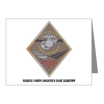 MCLBB - M01 - 02 - Marine Corps Logistics Base Barstow with Text - Note Cards (Pk of 20)
